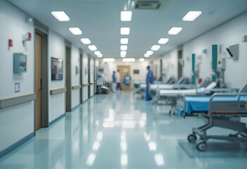 Anonymity and Focus: The Shallow Depth of a Medical Corridor.