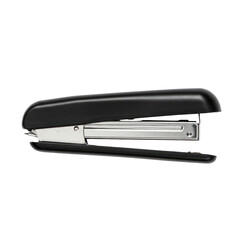 Close Up Of Black Stapler Against Transparent Background