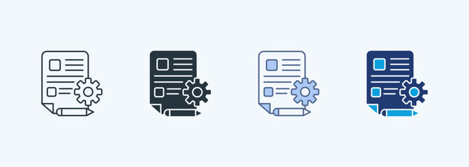 Specifications Icon Multiple Style