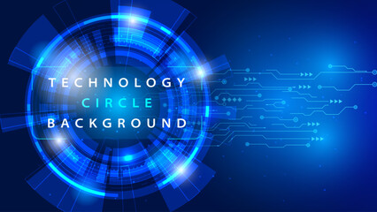 Futuristic Dark Blue Technology Background with Rising Data Pillars