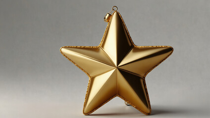 Holiday Star with Glittering Edges. generative ai