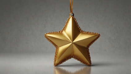 Holiday Star with Glittering Edges. generative ai
