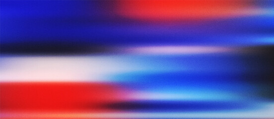 abstract background light overlay effect with grainy and motion blur black, blue and red color