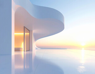 3d render of a modern building design