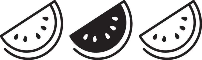 Vector illustrations of ice cream in various forms including cones, popsicle, and cup. Editable stroke.