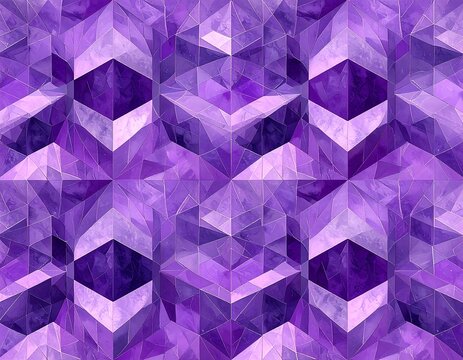 Abstract geometric pattern in shades of purple, forming a tessellating tiled design