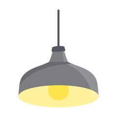 Illustration of a Gray Pendant Lamp