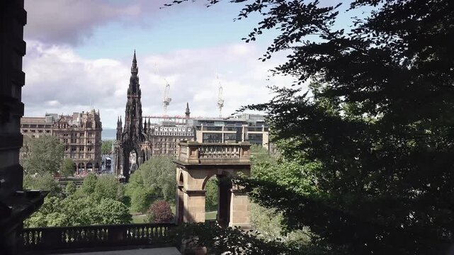 Scott Monument, a Victorian Gothic memorial in Princes Street, Edinburgh,