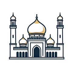 Obraz premium Islamic Mosque Architecture Symbolizing Faith and Community Gathering Place
