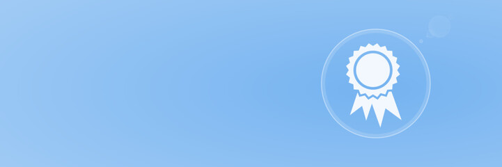 Offizielles Zertifikat Auszeichnung Header Copy Space Vektor für Qualität, Erfolg, Business und garantierte Leistung. Symbol für Prämie und Bestätigung.