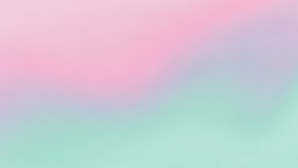 Soft pastel color gradient background with pink and mint green shades
