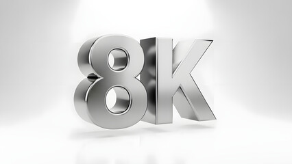 8K Ultra High Definition Resolution Display Technology Concept
