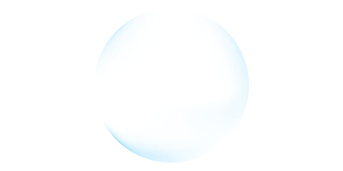 Glossy blue gradient ball on a white background, ideal for modern 3D visuals, tech themes, clean designs, and minimal digital compositions