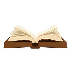 Obraz premium Vivid illustration of an ancient open book, its blank pages ready for new stories, knowledge, and educational exploration, symbolizing learning and literacy