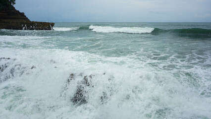 Ngliyep Beach Landscape in Malang, East Java, Indonesia