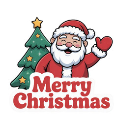 christmas card with santa claus