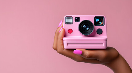 Camera Prints Holographic NFT QR Card from Instagram Feed, Conceptual Photography