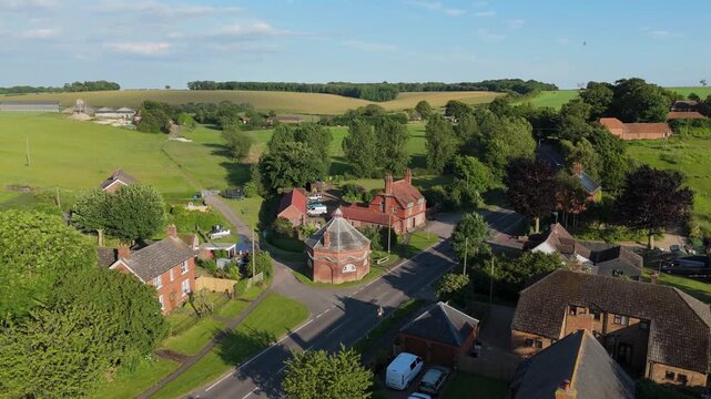 Quaint rural village is a small, picturesque settlement with traditional charm, characterized by historic houses and buildings and a peaceful atmosphere, beautiful natural landscapes, rolling hills