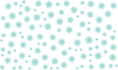 Snowflake Teal Christmas Winter Background