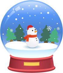 Christmas Snowball vector graphic