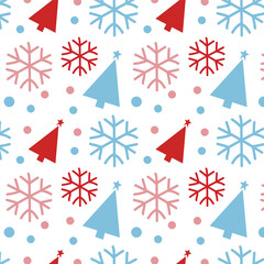 Cute Merry Christmas Pattern Vector