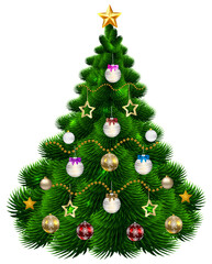 decorated christmas tree