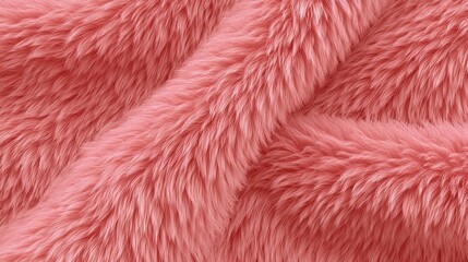 Fototapeta premium Soft Pink Faux Fur Texture Close-Up for Cozy and Luxurious Home Decor or Fashion Backgrounds