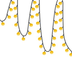 Vector illustration of realistic light bulbs isolated