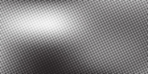 Abstract Black And White Halftone Dot Texture Background