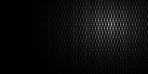 An abstract black and white vector background featuring a gradient created by a pattern of small dots. 