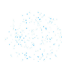 blue spots on a white background
