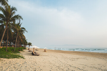 relaxing on the beach