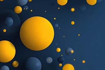 Abstract sphere design with dark background