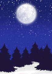 Naklejka premium christmas background