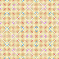 hand drawn squares. vector seamless pattern. light repetitive background. modern decorative art. geometric fabric swatch. embroidery template. textile design