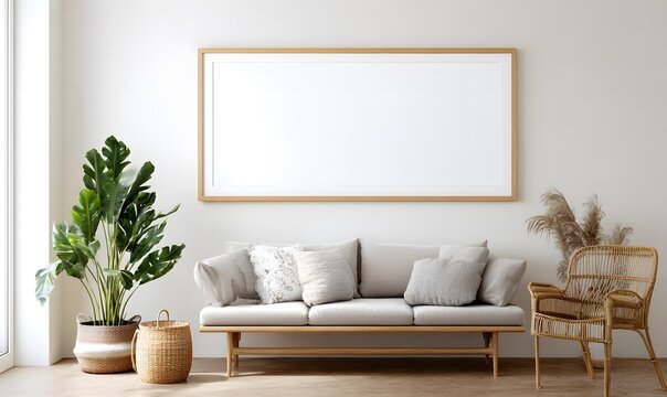 wide horizontal rectangular photo centered on a clean white surrounding space, minimalist modern style