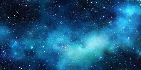 Fototapeta premium Beautiful galaxy illustration with stars and a nebula.