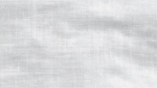 The elegance of linen fabric showcased in its natural state on a white surface.