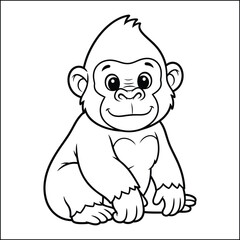 Animal Vector Illustration, animal line art 