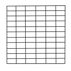 blank sheet of paper coloumns and rows