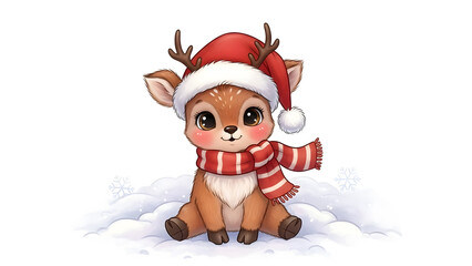 santa claus and reindeer