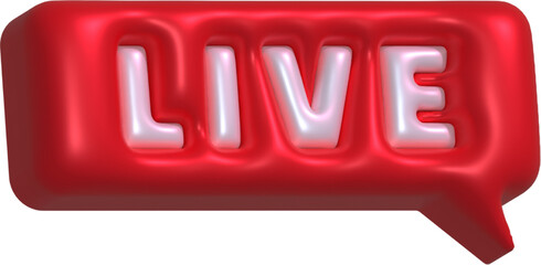 라이브 말풍선 일러스트
