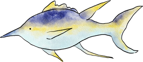 바다 생물 일러스트