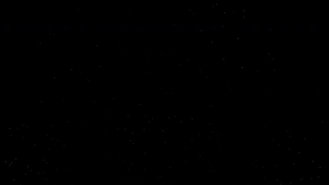 dust parcticiple black backround