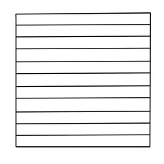 sheet of paper row