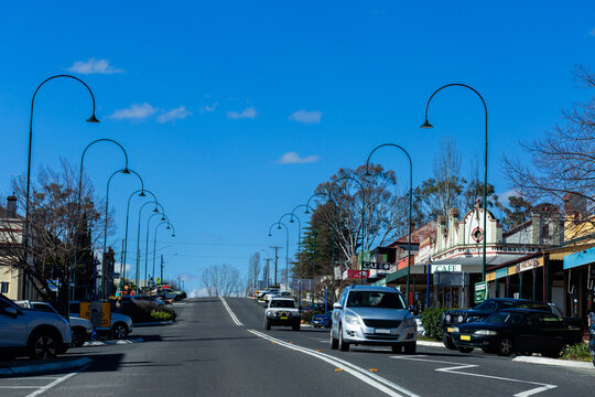 Uralla townscape view down main street