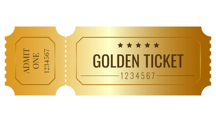 golden ticket template