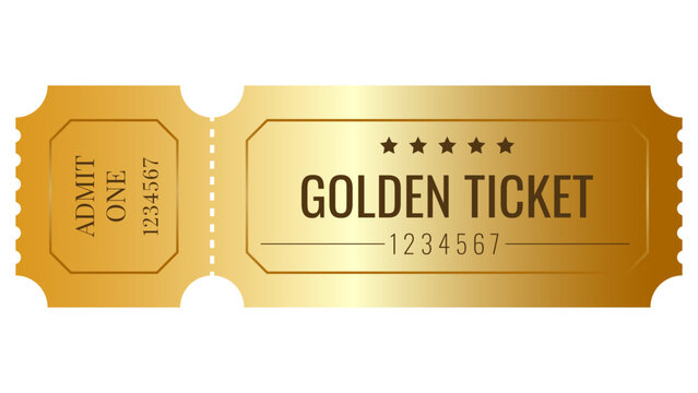 golden ticket template