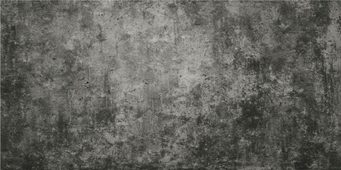 Obraz premium Dark gray vintage concrete wall texture background with rough, aged black metal grunge surface pattern