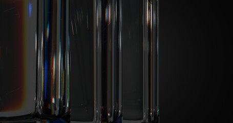 glass of wine on black background